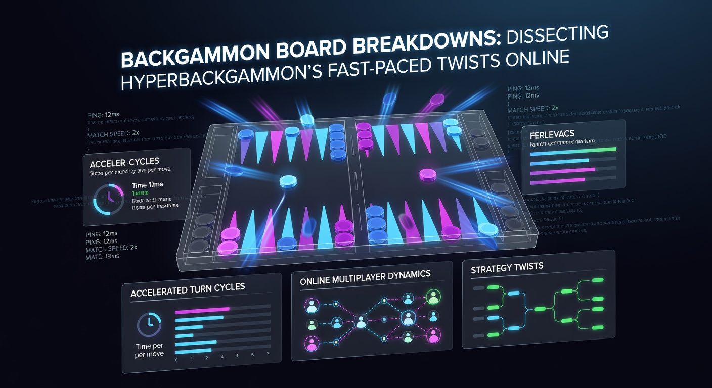 Online hyperbackgammon match in progress, dice rolls captured mid-action on a streamlined digital board