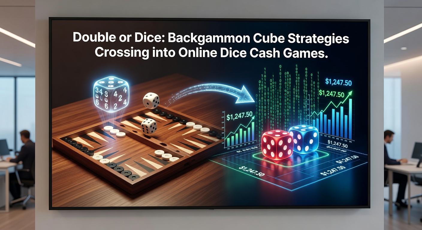Screenshot of an online dice cash game interface showing a doubling offer popup amid rolling dice and wager stakes