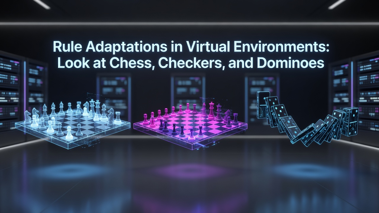 Split view comparing physical and virtual dominoes layout with rule overlay