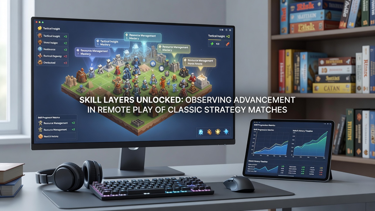 Detailed analytics dashboard displaying skill layer progression in classic strategy games