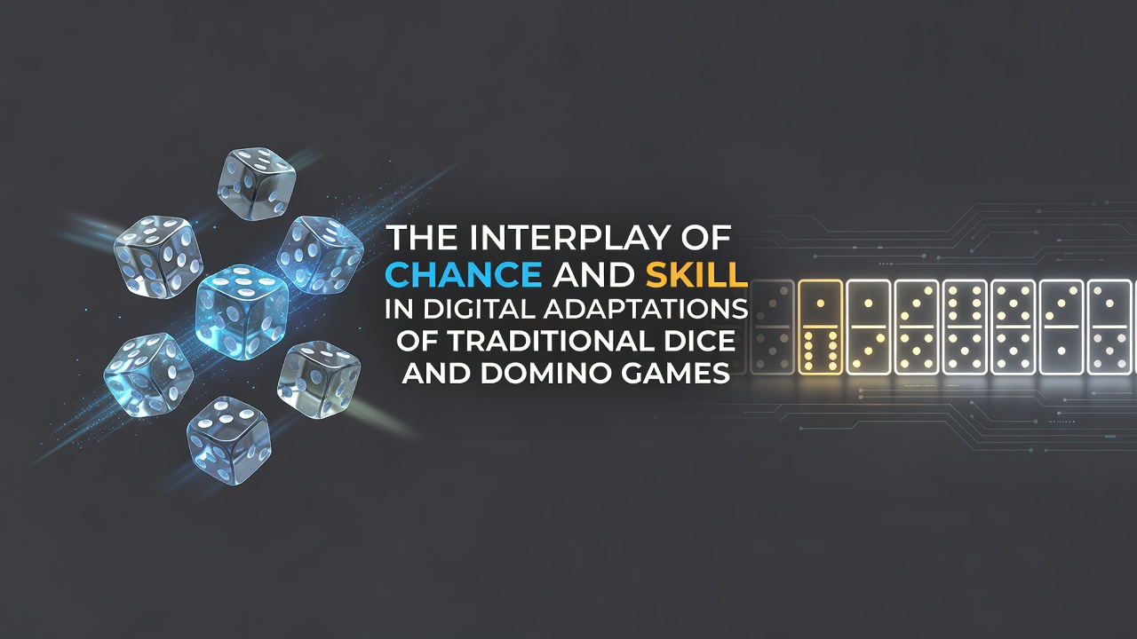 Digital dice and domino game interface showing random rolls and strategic tile placements on a virtual table